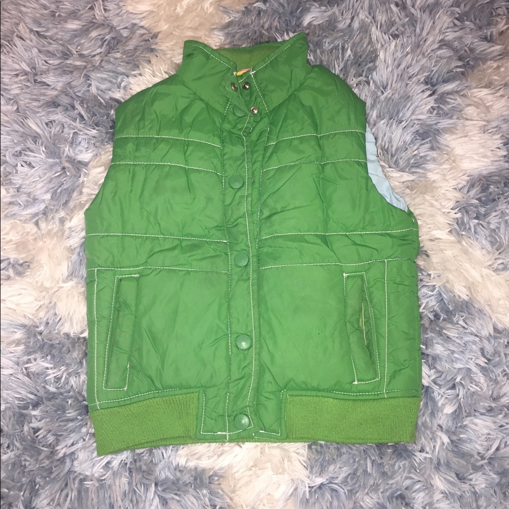 gap green toddler vest